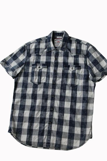 工場提供の男性用半袖シャツカジュアルシャツ