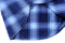 クラシックなデザインの快適で通気性のあるメンズブループラッドグリッド半袖シャツ