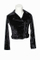 派手な服、女性のための黒いベルベットの魅力的なジャケット