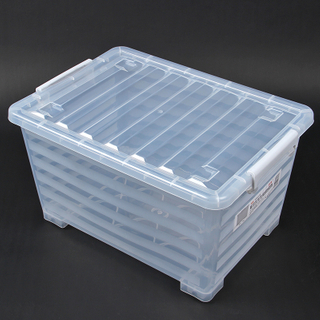 家庭用のハンドルとホイールが付いたプラスチック製の梱包箱プラスチック製のケース梱包収納コンテナボックス